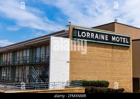 Memphis, TN - September 5, 2021: The Lorraine Motel in Memphis, TN where Martin Luther King, Jr was assassinated. Stock Photo