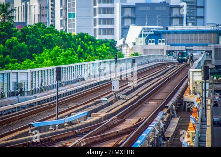 Kaohsiung, Taiwan 7/27/2019   Kaohsiung MRT World Games Station Platforms MRT Trains Stock Photo