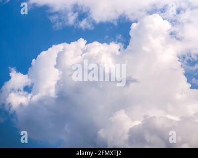 Beautiful large cloud in the blue sky Stock Photo