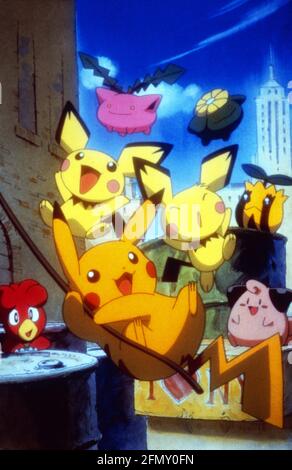 Pokemon 3: The Movie Gekijô-ban poketto monsutâ: Kesshô-tô no teiô Year : 2000 Japan  Director : Kunihiko Yuyama Animation Stock Photo