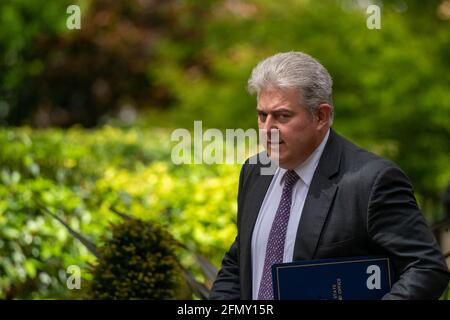 London, UK. 12th May, 2021. Brandon Lewis, Northern Ireland Secretary arrives at 10 Downing Street Credit: Ian Davidson/Alamy Live News Stock Photo