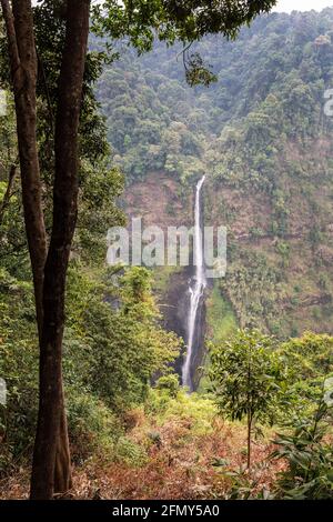 Waterfall, Tadfane Resort, Paksong, Laos Stock Photo