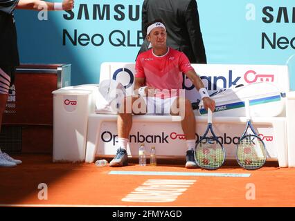 Casper Ruud of Norvegien during the Mutua Madrid Open 2021, Masters 1000 tennis tournament on May 4, 2021 at La Caja Magica in Madrid, Spain - Photo Laurent Lairys / DPPI Stock Photo