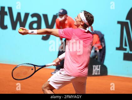 Casper Ruud of Norvegien during the Mutua Madrid Open 2021, Masters 1000 tennis tournament on May 4, 2021 at La Caja Magica in Madrid, Spain - Photo Laurent Lairys / DPPI Stock Photo