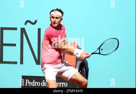 Casper Ruud of Norvegien during the Mutua Madrid Open 2021, Masters 1000 tennis tournament on May 4, 2021 at La Caja Magica in Madrid, Spain - Photo Laurent Lairys / DPPI Stock Photo