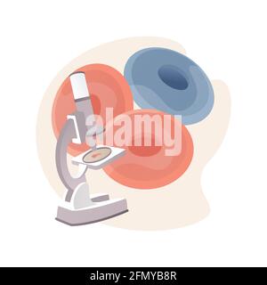 Anemia screening abstract concept vector illustration. Stock Vector