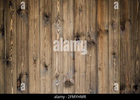 close up of wall made of wooden planks. Wood background. Copy space  Stock Photo