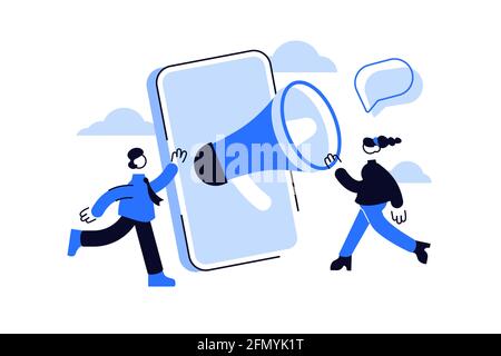 Referral marketing program and online promotion method Stock Vector