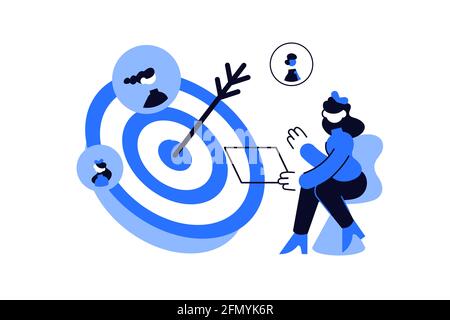 Recruitment specialist search for people and recruiting staff Stock Vector