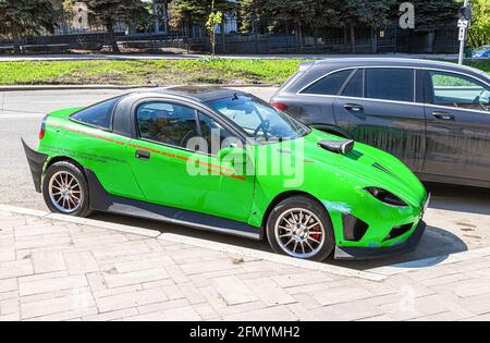 Samara, Russia - May 8, 2021: Opel Tigra vehicle at the city street Stock Photo