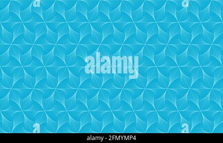 Blue seamless geometric pattern. Abstract background for wallpaper, texture, fabric and other designs. 4K Resolution. Vector. Stock Vector