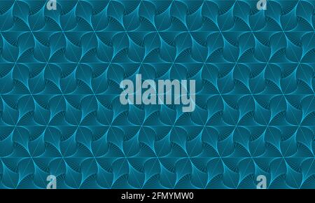 Blue seamless geometric pattern. Abstract background for wallpaper, texture, fabric and other designs. 4K Resolution. Vector. Stock Vector