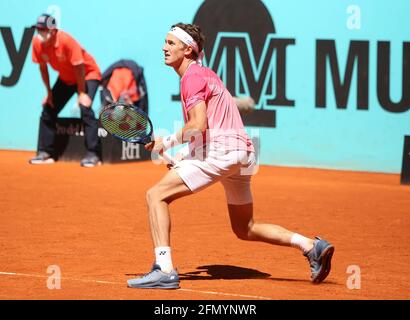 Casper Ruud of Norvegien during the Mutua Madrid Open 2021, Masters 1000 tennis tournament on May 4, 2021 at La Caja Magica in Madrid, Spain - Photo Laurent Lairys / DPPI Stock Photo