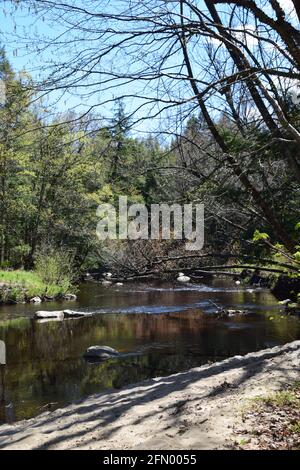 Gentilly river regional park in souther Quebec Stock Photo