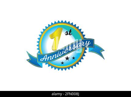 1st Founding Anniversary Logo designs, themes, templates and downloadable  graphic elements on Dribbble