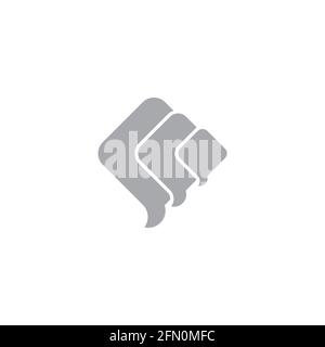simple geometric flying kites symbol logo vector Stock Vector