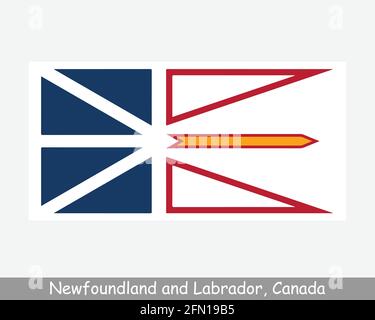 Newfoundland and Labrador province vector editable map of the Canada ...