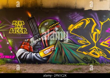 Street Art in Gloucester Stock Photo