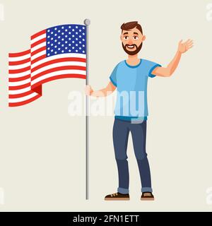 animated american flag clip art