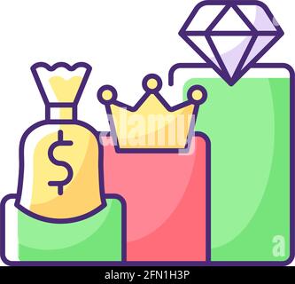 Subscription plans RGB color icon Stock Vector