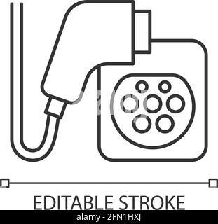 EV charging connectors icon Stock Vector Image & Art - Alamy