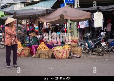 Travel and street scenery in nha trang vietnam. Stock Photo