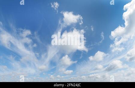 Blue sky with white clouds over southwest Florida USA Stock Photo