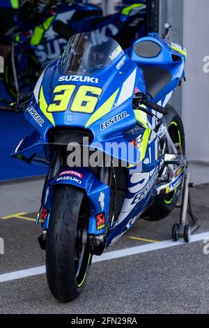 Moto GP Bike Team Suzuki Stock Photo