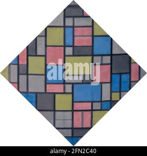 Composition With Grid VII 1919 By Piet Mondrian Stock Photo - Alamy