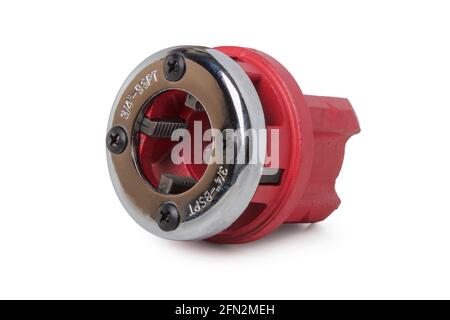 Pipe thread cutter isolated on white background Stock Photo