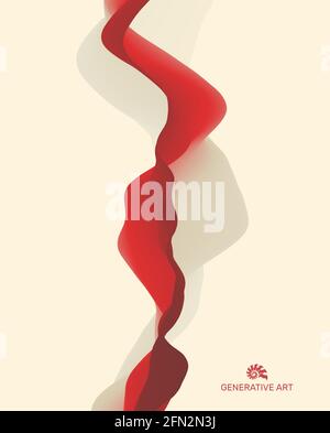 Moving colorful abstract background. Dynamic Effect. 3D Vector Illustration. Design Template. Stock Vector