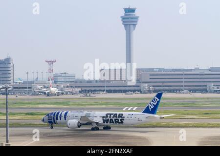 An ANA (All Nippon Airways) Boeing 787-9 Dreamliner (JA783A 