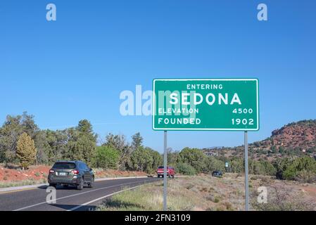 Sedona sign Stock Photo - Alamy
