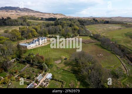 Ardfin golf course on the Ardfin Estate, Isle of Jura, Inner Hebrides, Scotland. The course is owned by Greg Coffey and designed by Bob Harrison. Stock Photo