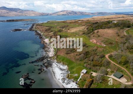 Ardfin golf course on the Ardfin Estate, Isle of Jura, Inner Hebrides, Scotland. The course is owned by Greg Coffey and designed by Bob Harrison. Stock Photo