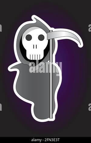 Grim Reaper icon vector illustration Stock Vector