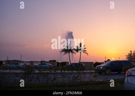 Jeddah Fountain - city Landmark - Saudi Arabia Stock Photo