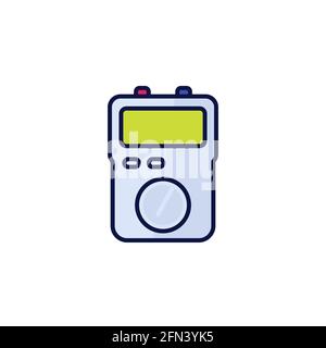 multitester icon on white, vector Stock Vector
