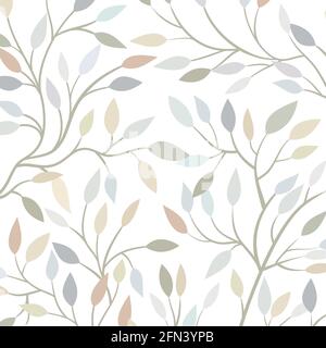 light green leaf pattern. Vector illustration Stock Vector