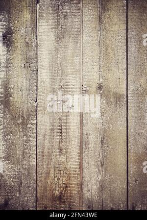 Picture of an old rough wooden board wall. Stock Photo