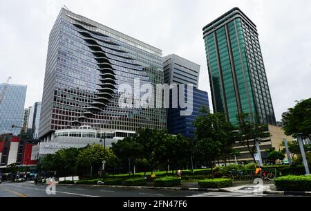 The Ultra modern W city center building in Bonifacio Global City in Metro Manila, The Philippines. Stock Photo