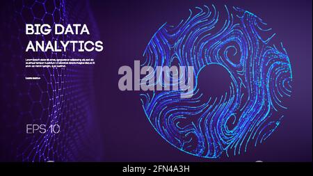 Software code agile industrial internet backdrop. Industry cyber complex big data sound visulization. Stock Vector