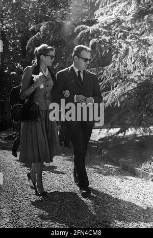 Kelly, Grace, 12.11.1929 -, 14.9.1982, American actress, with Prince Rainier III, of Monaco, ADDITIONAL-RIGHTS-CLEARANCE-INFO-NOT-AVAILABLE Stock Photo