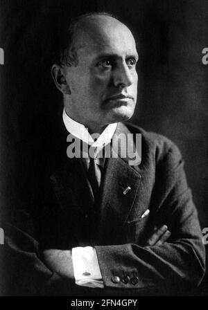 Mussolini, Benito, 29.7.1883 - 28.4.1945, Italian politician, Prime Minister 30.10.1922 - 25.7.1943, portrait, 1920s, EDITORIAL-USE-ONLY Stock Photo