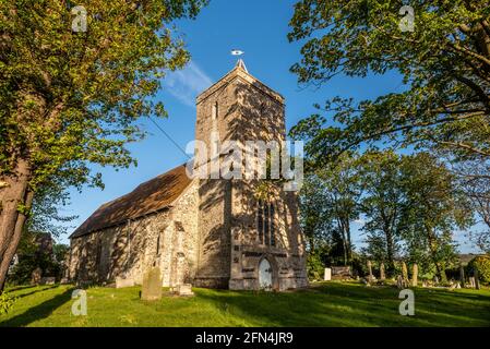 Cooling, May 10th 2021: The now-redundant St James' Church in Cooling, on the Hoo Peninsula, Kent Stock Photo
