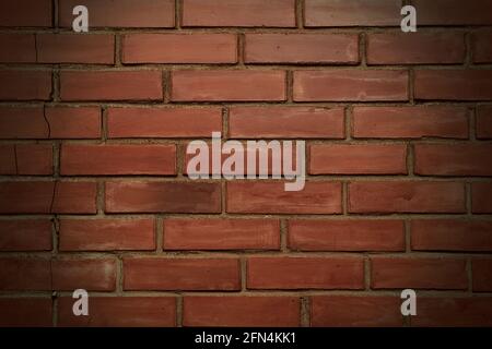 Orange Brick wall background texture. Can be used as background for any advertisement. Stock Photo