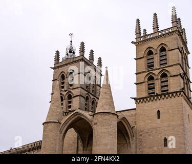 Saint Peter Montpellier Cathedral - Cathédrale Saint-Pierre de Montpellier, France. Stock Photo