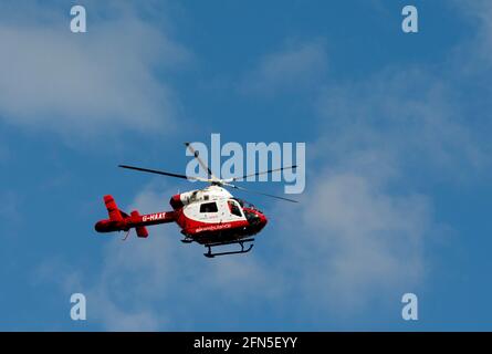 Herts and Essex Air Ambulance Helicopter Stock Photo