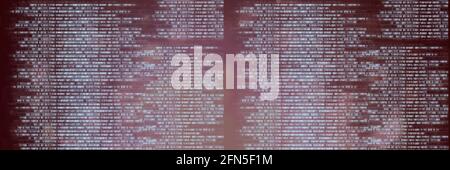 Computer codes processing over black flares background, technology and ...