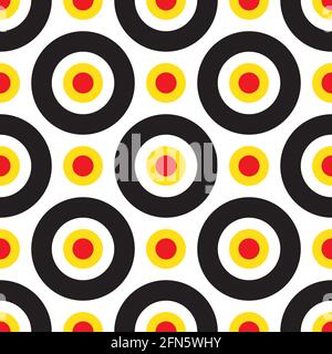 A retro music records seamless vector pattern Stock Vector